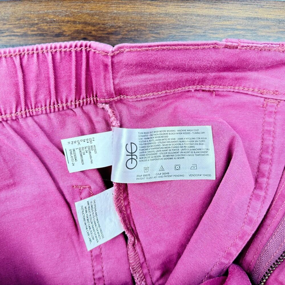 Gloria Vanderbilt Ladies Pink Utility Short Sz S Zipper Pockets - Picture 4 of 6